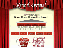 Tablet Screenshot of operahousefoundation.org
